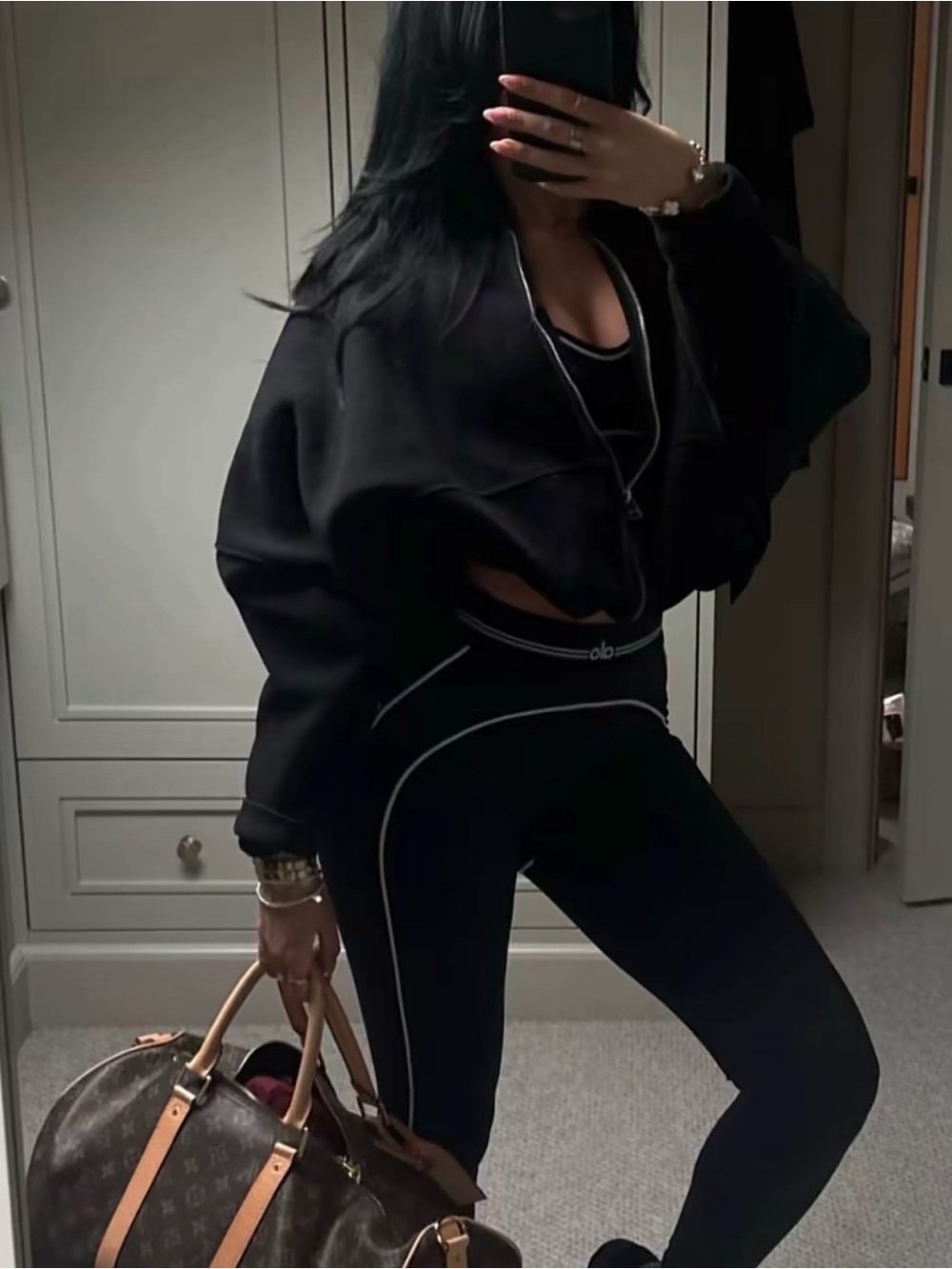 ZARA INTERLOCK BOMBER JACKET